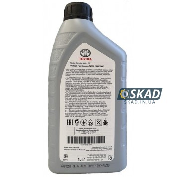 Моторное масло Toyota Engine Oil Premium Fuel Economy 5W-30 1WW-2WW, 1 л. 08880-83477-1