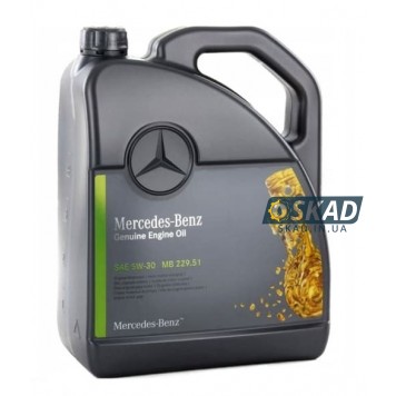 Моторна олива Mercedes-Benz МВ 229.51 5W-30 5л Моторное масло A000989320913ABDW