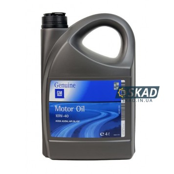 Моторное масло General Motors 10W-40, 4 л. 93165215