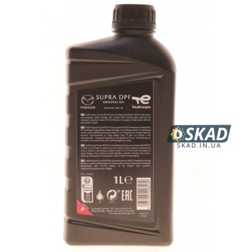 Моторное масло Mazda Original Oil Supra DPF 0W-30, 1 л. 0W3001DPF-2