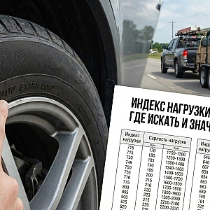 Где искать и что означает индекс нагрузки (грузоподъёмности) шины