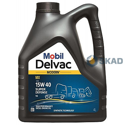 Mobil Delvac Modern 15W-40 Super Defense V4, 4л 157463