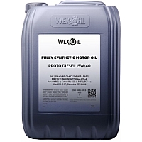 Wexoil Proto Diesel 15W-40, 20л