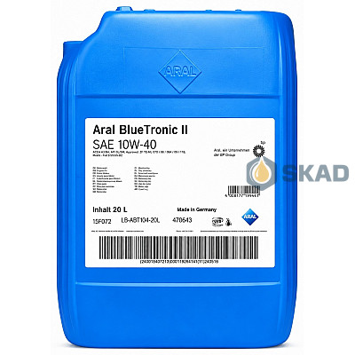 Моторное масло Aral BlueTronic II 10W-40, 20л