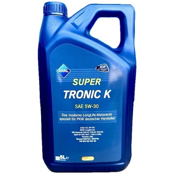 Моторное масло Aral SuperTronic K 5W-30, 5л