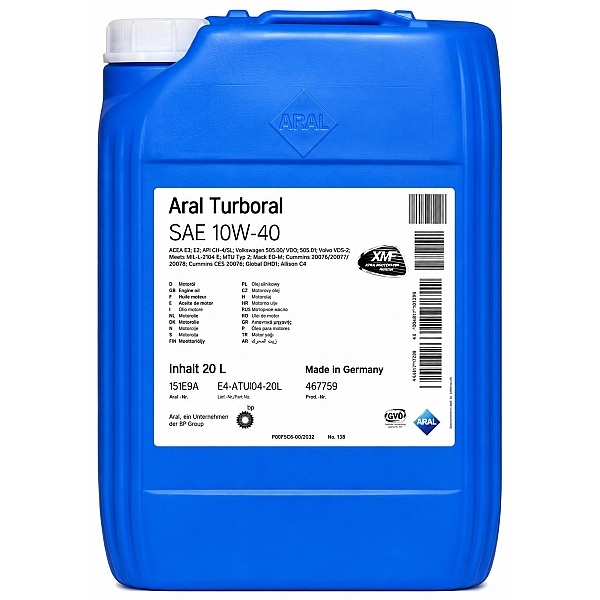 Моторна олива Aral Turboral 10W-40, 20л