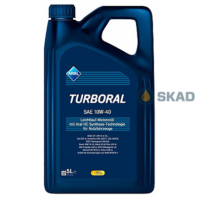 Моторное масло Aral Turboral 10W-40, 5л