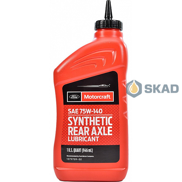 Ford Motorcraft SAE 75W-140 Synthetic Rear Axle Lubricant, 946 мл XY75W140-QL