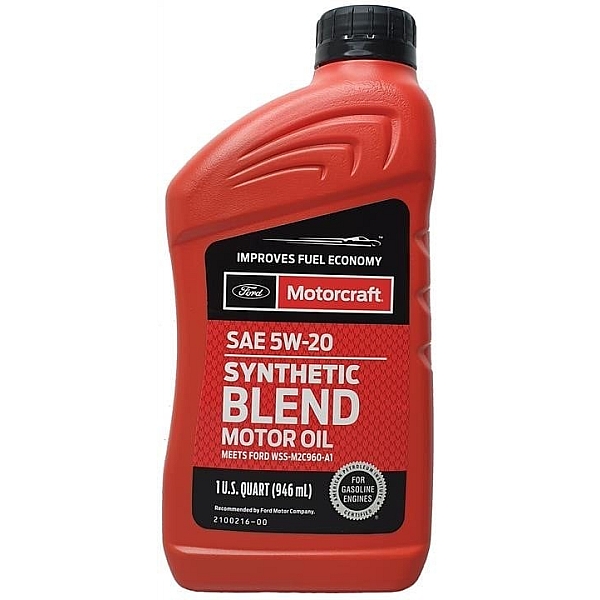 Моторна олива Motorcraft Ford Synthetic Blend Motor Oil 5W-20, 946 мл
