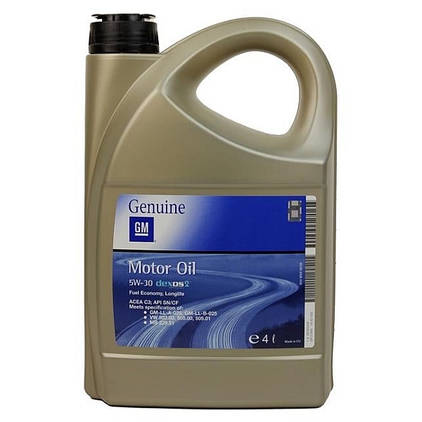 Моторное масло General Motors Dexos 2 Fuel Economy, Longlife 5W-30, 4л