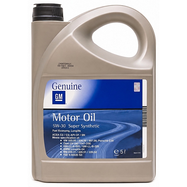 Моторна олива General Motors Super Synthetic 5W-30, 5л