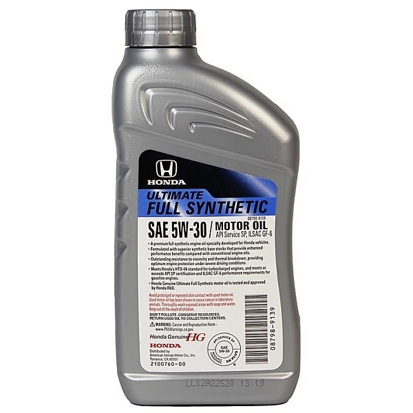 Моторна олива Honda FULL SYNTHETIC 5W-30, 946 мл