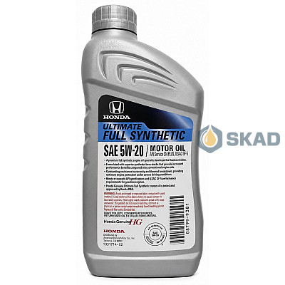 Моторное масло Honda 5W-20 Ultimate Full Synthetic SP/GF-6, 1л
