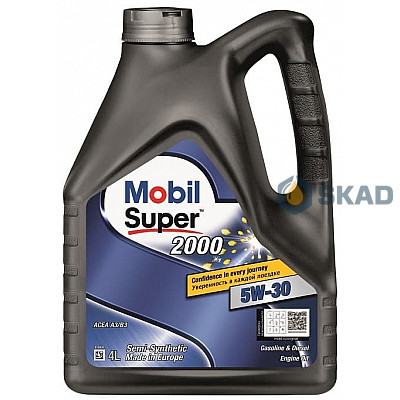 Моторное масло Mobil Super 2000 x1 5W-30, 4л
