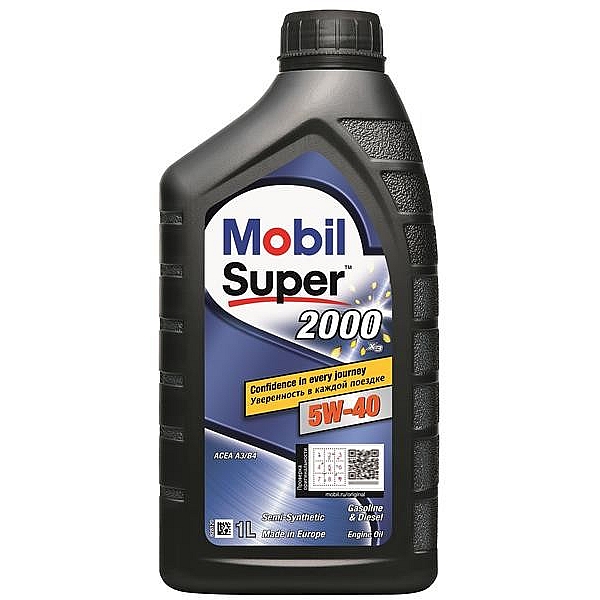 Моторное масло Mobil Super 2000 х3 5W-40, 1л