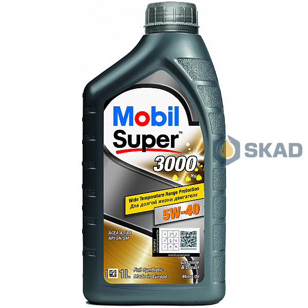 Моторное масло Mobil Super 3000 X1 5W-40, 1л
