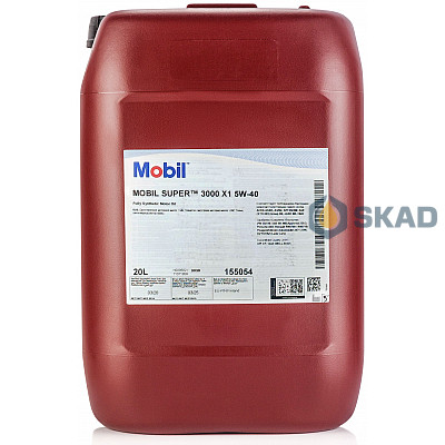 Моторное масло Mobil Super 3000 X1 5W-40, 20л