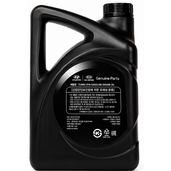 Моторное масло Mobis Hyundai/KIA Turbo SYN Gasoline 5W-30, 4л