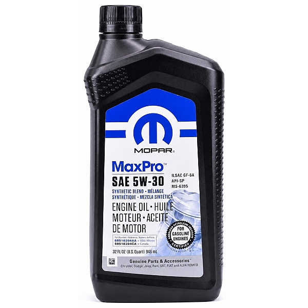 Моторна олива Mopar MaxPro 5W-30, 946 мл