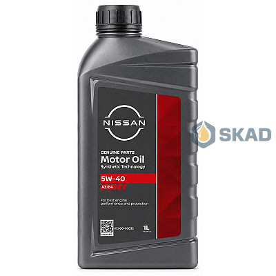 Моторное масло Nissan Motor Oil ST A3/B4 5W-40, 1л
