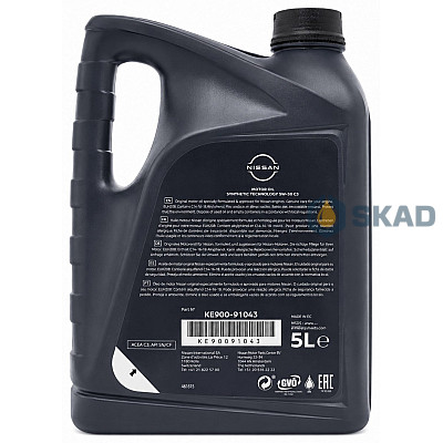 Моторное масло Nissan Motor Oil ST C3 5W-30, 5л