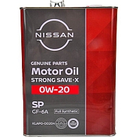 Nissan SP Strong Save X 0W-20 (Japan), 4л