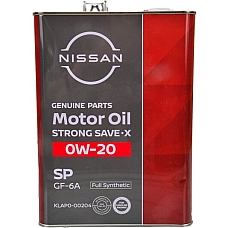 Nissan SP Strong Save X 0W-20 (Japan), 4л
