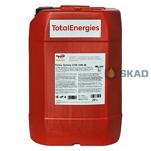 Total Rubia Optima 3100 10W-40, 20л 228901