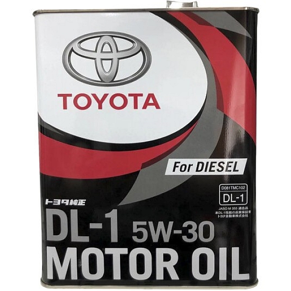 Моторна олива Toyota DL-1 Diesel 5W-30, 4л (Japan)