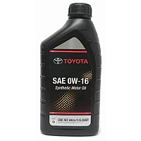Toyota Synthetic Motor Oil 0W-16, 946 мл