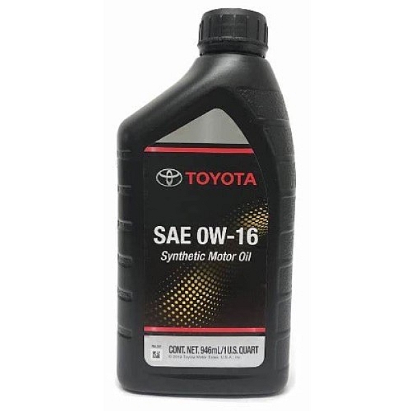 Моторное масло Toyota Synthetic Motor Oil 0W-16, 946 мл