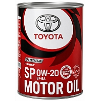 Toyota Synthetic Motor Oil SP/GF6A, 0W-20 (Japan), 1л