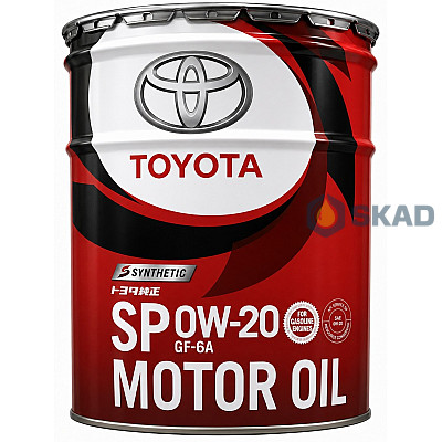 Моторное масло Toyota Synthetic Motor Oil SP/GF6A, 0W-20 (Japan), 20л
