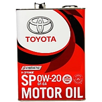 Toyota Synthetic Motor Oil SP/GF6A, 0W-20 (Japan), 4л