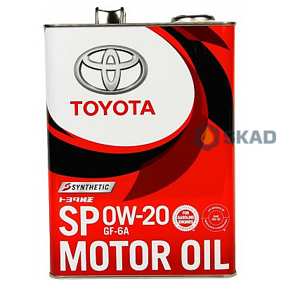 Моторное масло Toyota Synthetic Motor Oil SP/GF6A, 0W-20 (Japan), 4л