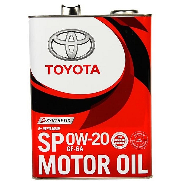 Моторное масло Toyota Synthetic Motor Oil SP/GF6A, 0W-20 (Japan), 4л