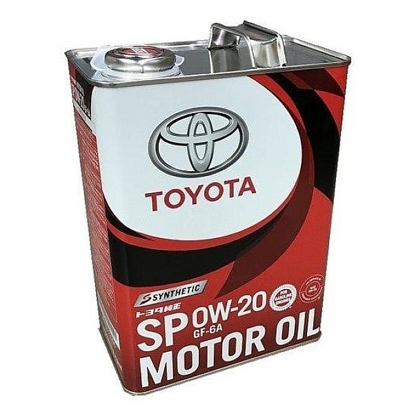 Моторное масло Toyota Synthetic Motor Oil SP/GF6A, 0W-20 (Japan), 4л