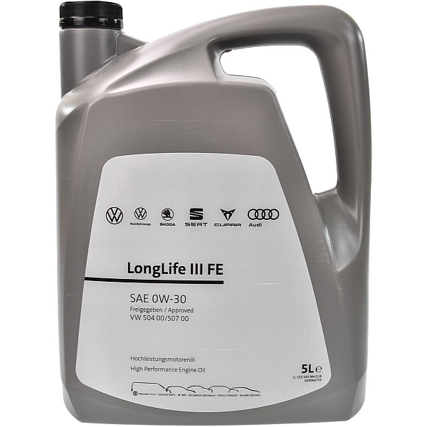 Моторна олива VAG Longlife III FE 0W-30, 5л