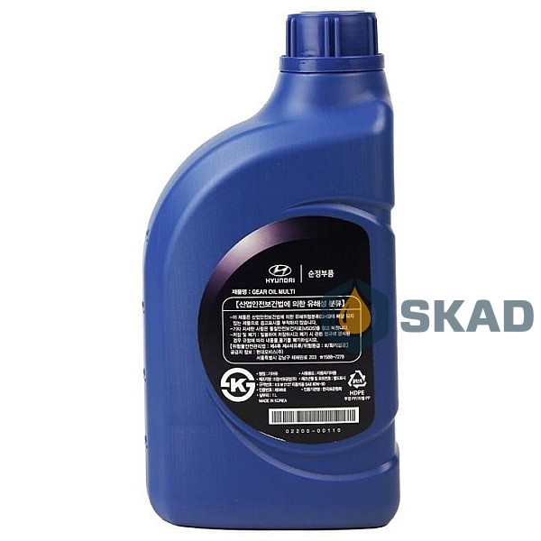 Mobis Hyundai/KIA Gear Oil Multi 80W-90 GL-5, 1L 02200-00110