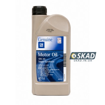 Моторное масло General Motors Super Synthetic 5W-30, 1 л. 93165009