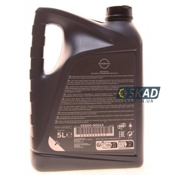 Моторное масло Nissan Motor Oil 5W-30 DPF, 5 л. KE90090043-1