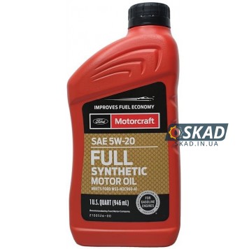 Моторное масло Ford Motorcraft Full Synthetic 5W-20, 946 мл. XO5W20-Q1FS