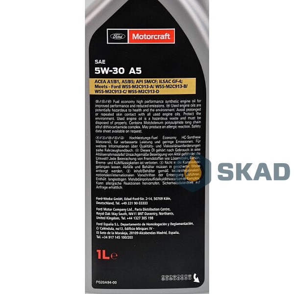 Motor oils for passenger cars