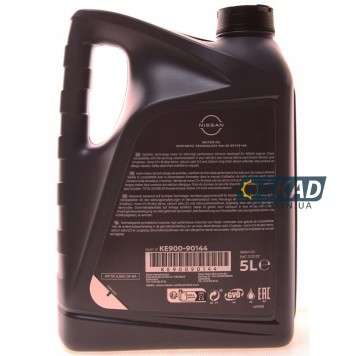 Моторное масло Nissan Motor Oil 0W-20, 5 л. KE90090144-1