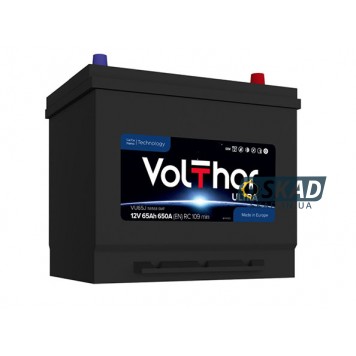 VOLTHOR Ultra VU65J 65Ah +R EN650A 12V (56568 SMF) Автомобільний акумулятор