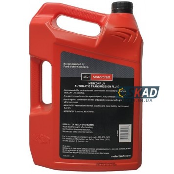 Трансмиссионное масло Motorcraft Mercon LV ATF, 4.73 л. XT10-5Q3LV-1