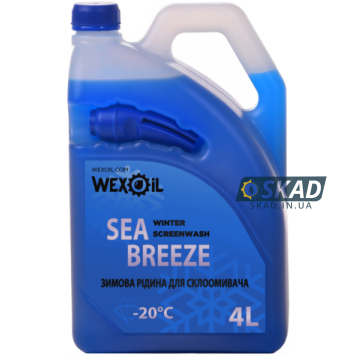 Омыватель зимний WEXOIL WINTER SCREENWASH SEA BREEZE -20℃ 4 л sng-5518
