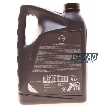 Моторное масло Nissan Motor Oil ST C3 5W-30, 5 л. KE90091043-1