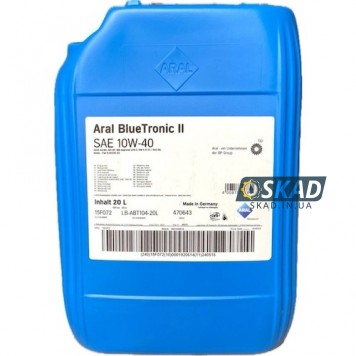 Моторное масло Aral BlueTronic II 10W-40, 20 л. 15F072